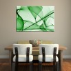 Zielona zasłona - obraz nowoczesny abstrakcja nr 2180