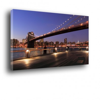 Most na Manhattan w Nowym Yorku obraz