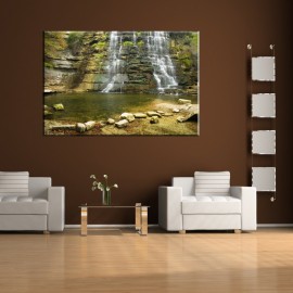 Wodospad skały - obraz na płótnie nr 2201