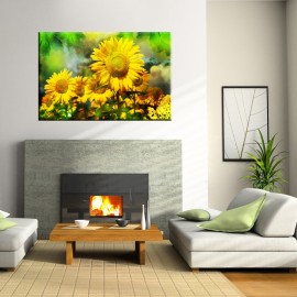 Słoneczniki - obraz nowoczesny kwiaty nr 2213