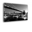Czarno biały most Brookliński - obraz na płótnie nr 2221