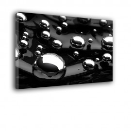 Czarno białe bąble - obraz na płótnie nr 2244