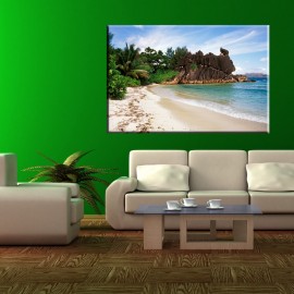 obraz na ścianę z tropikalną plażą