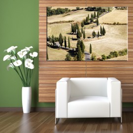 Krajobraz Toskanii - obraz na płótnie nr 2303