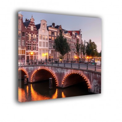 Stolica Holandii Amsterdam - obraz na płótnie nr 2306