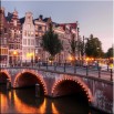 Stolica Holandii Amsterdam - obraz na płótnie nr 2306