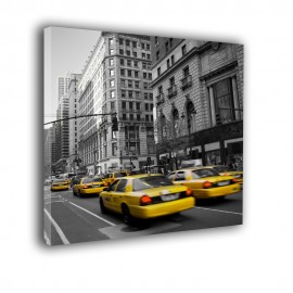Taxi na ulicy New Yorku - obraz na płótnie nr 2392