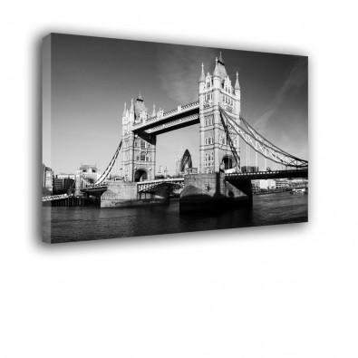 Czarno biały Tower Bridge - obraz nowoczesny nr 2063