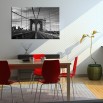 Czarno biały most Brookliński - obraz nowoczesny nr 2155